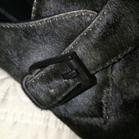 ALEXANDER WANG Black Pony Hair Derby Shoes Size 6/7 - Picture 3 of 8